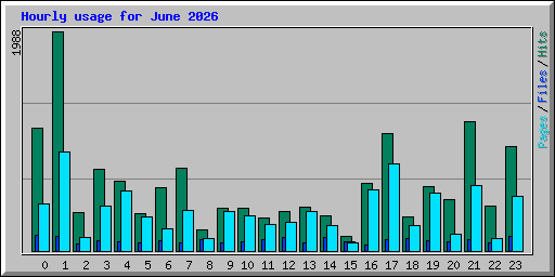 Hourly usage for June 2026